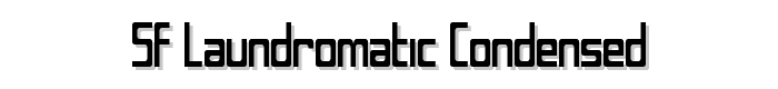 SF Laundromatic Condensed font